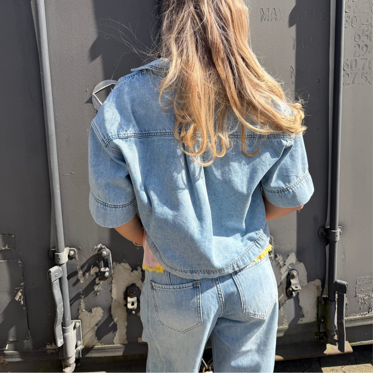 Haute L'amitie Drew Denim Bluse