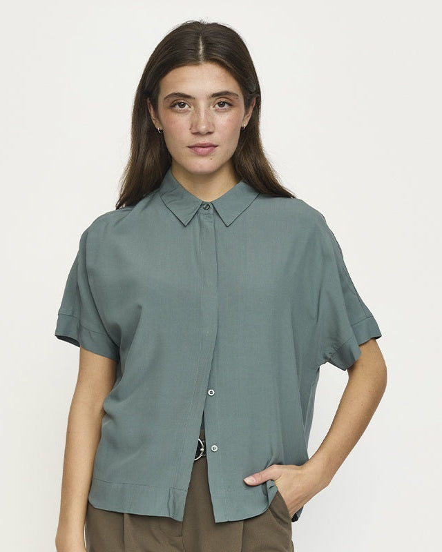 Soft Rebels SRFreedom ss Skjorte - Balsam Green