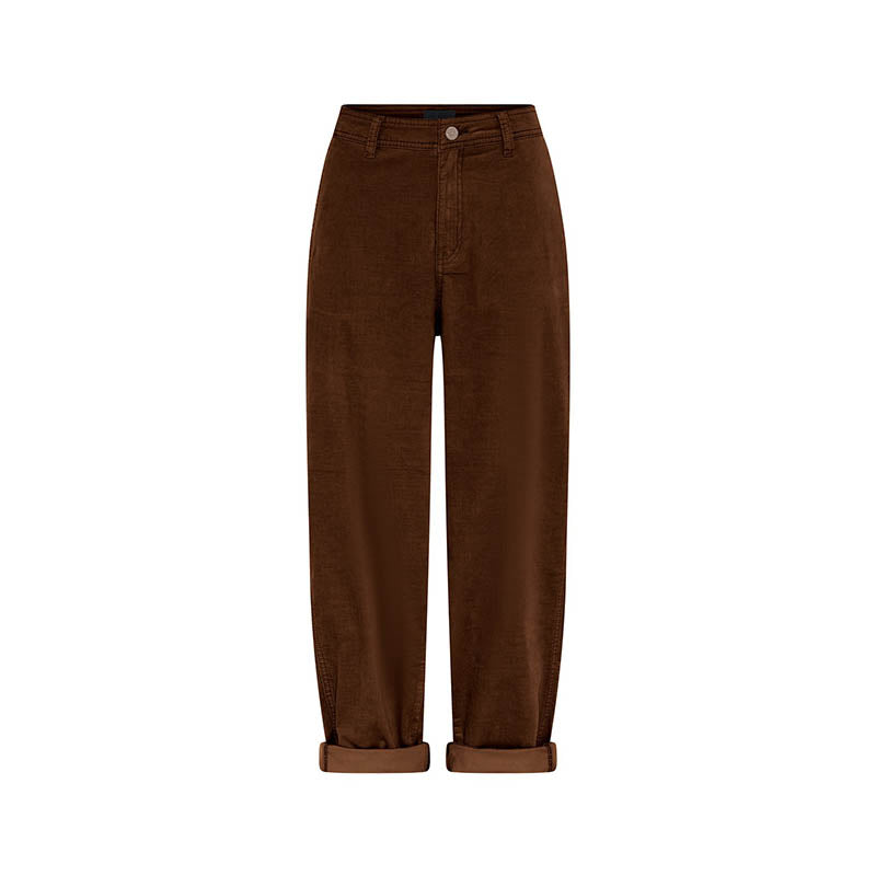 Cero Barrel Corduroy Bukser - Tobacco