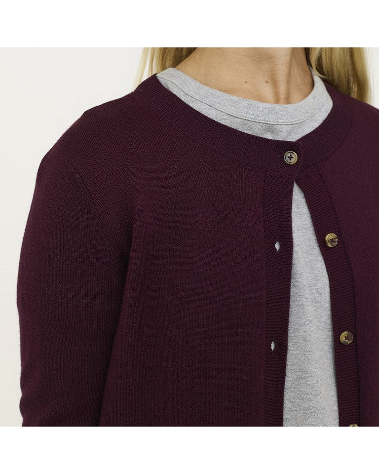 Soft Rebels SRMarla Strik Cardigan - Vinyard Wine