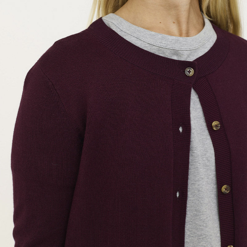 Soft Rebels SRMarla Strik Cardigan - Vinyard Wine