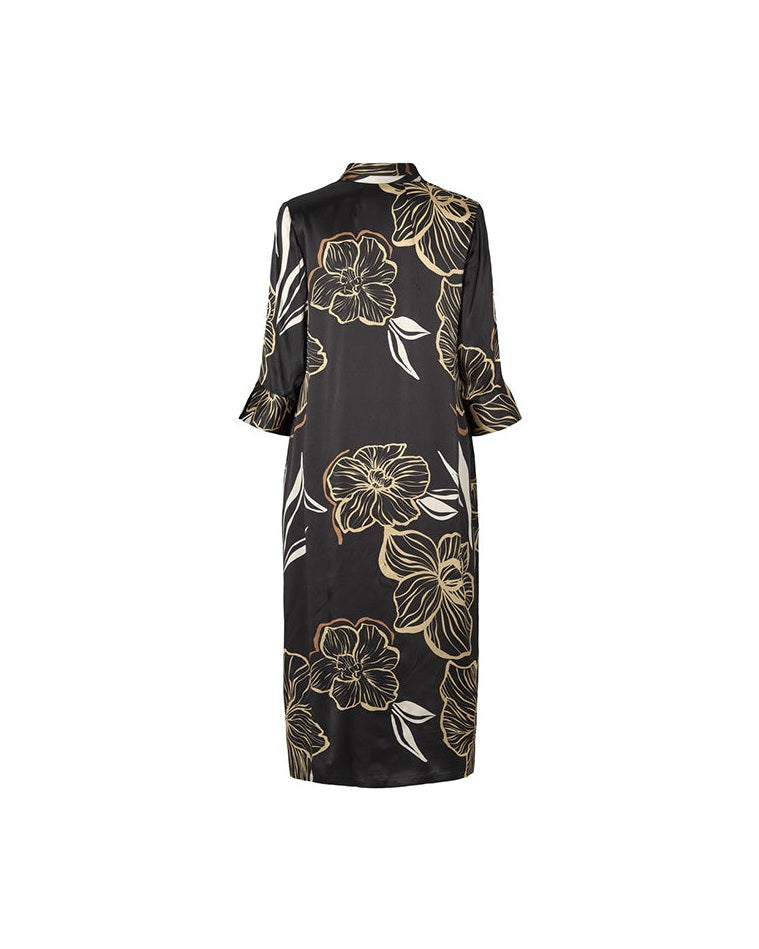 PBO Simbia Kjole - Black Print
