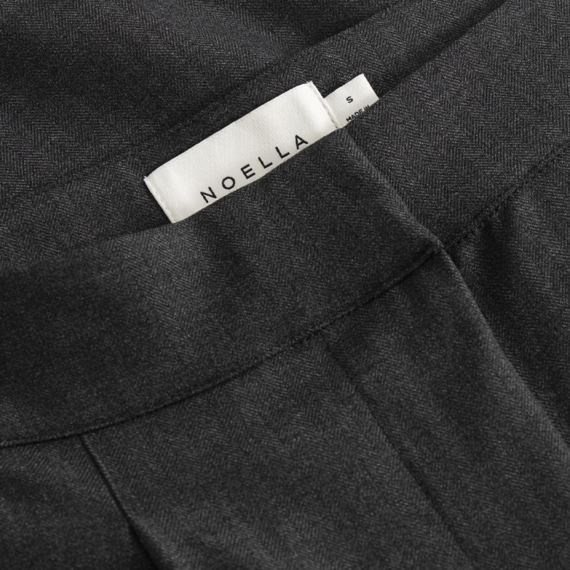 Noella N-Kazia MW Bukser - Grey Herringbone