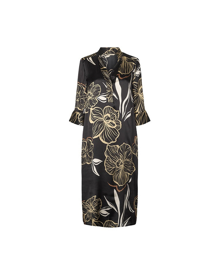 PBO Simbia Kjole - Black Print