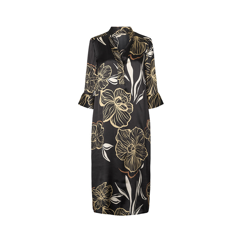 PBO Simbia Kjole - Black Print