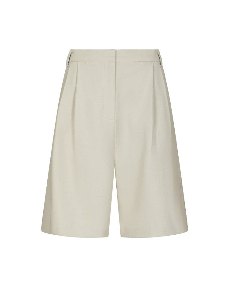 Neo Noir Nika Structure Shorts - Creme