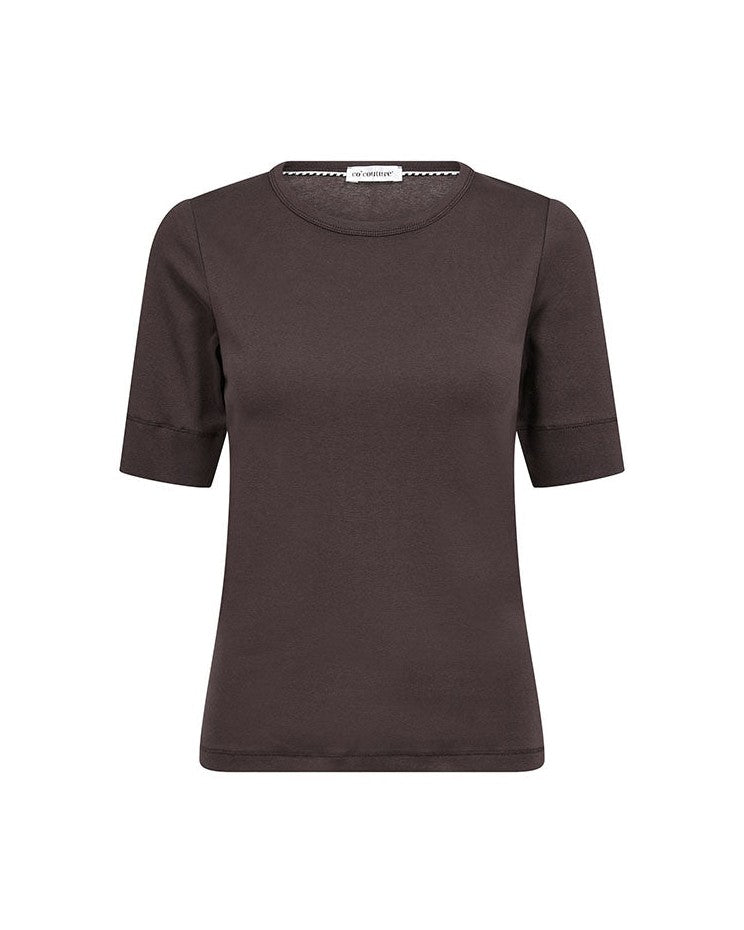 Co'couture GrannyCC ss T-shirt - Chocolate Plum