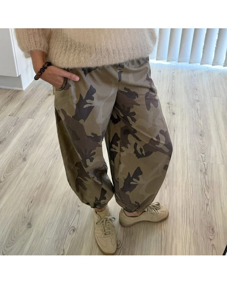 Black Colour BCAlly Ballon Bukser - Brown Camouflage