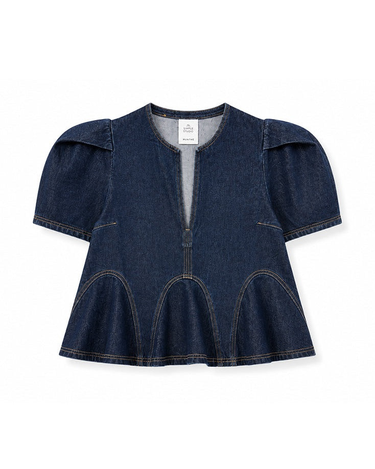 Munthe Baynor Bluse - Indigo