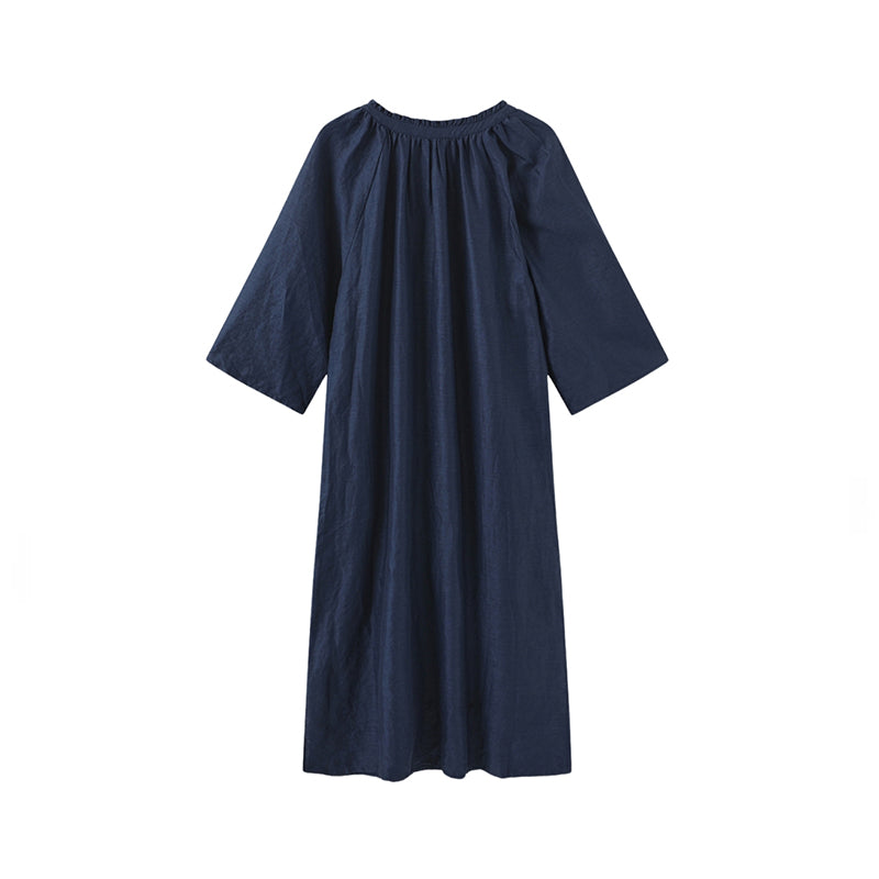 Luxzuz Cicilu Kjole - Navy Blue