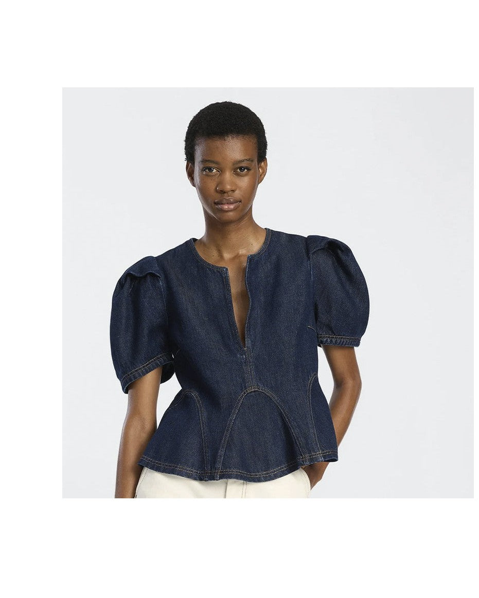 Munthe Baynor Bluse - Indigo