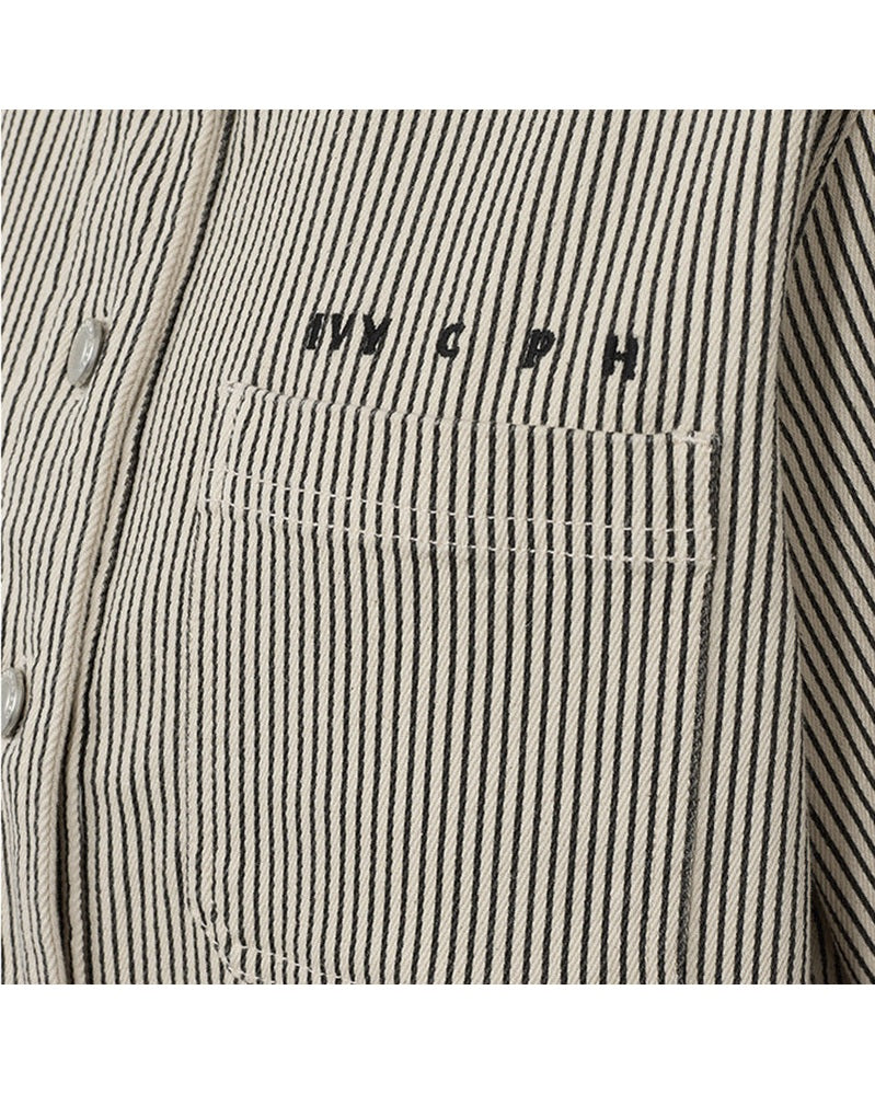 Ivy Cph Uta Oversize Skjorte - Black Stripe