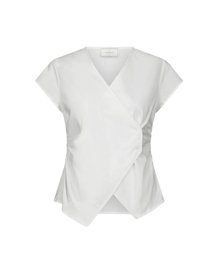 Neo Noir Fidi Poplin Top - White