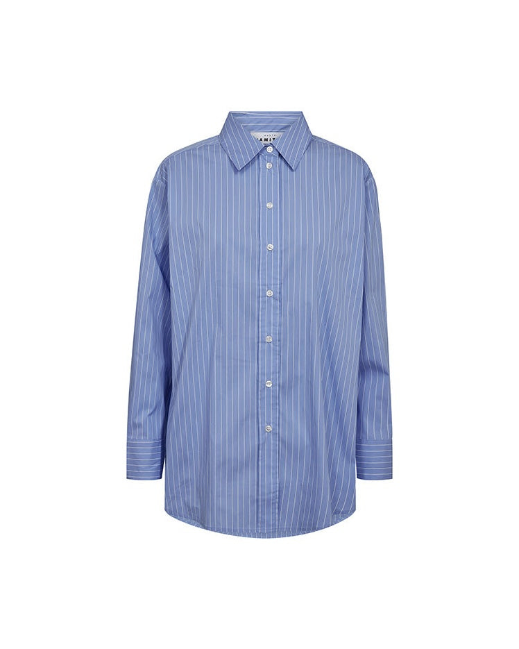 Haute L'amitie Sky Pin Stripe Skjorte - Pale Blue