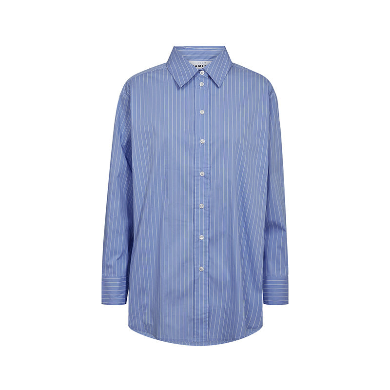 Haute L'amitie Sky Pin Stripe Skjorte - Pale Blue