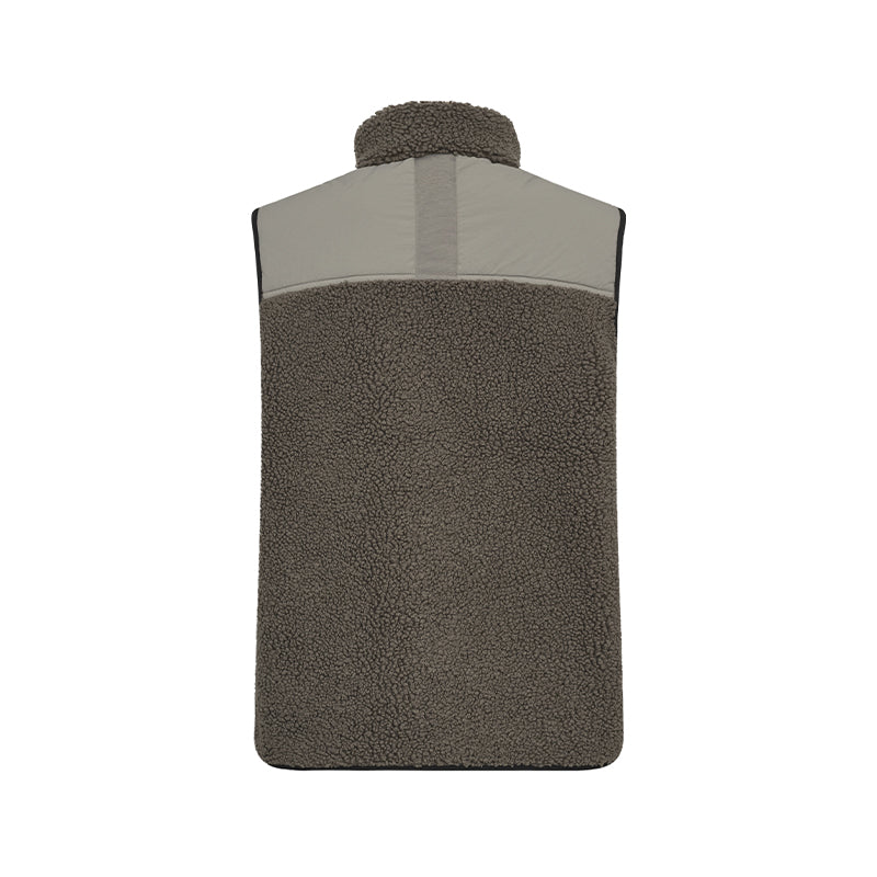 Mos Mosh MMRowe Eli Teddy Vest - Dusty Olive
