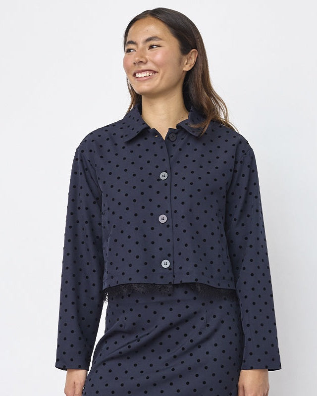 Sisters Point Veppa-bl Blazer - Navy Dot