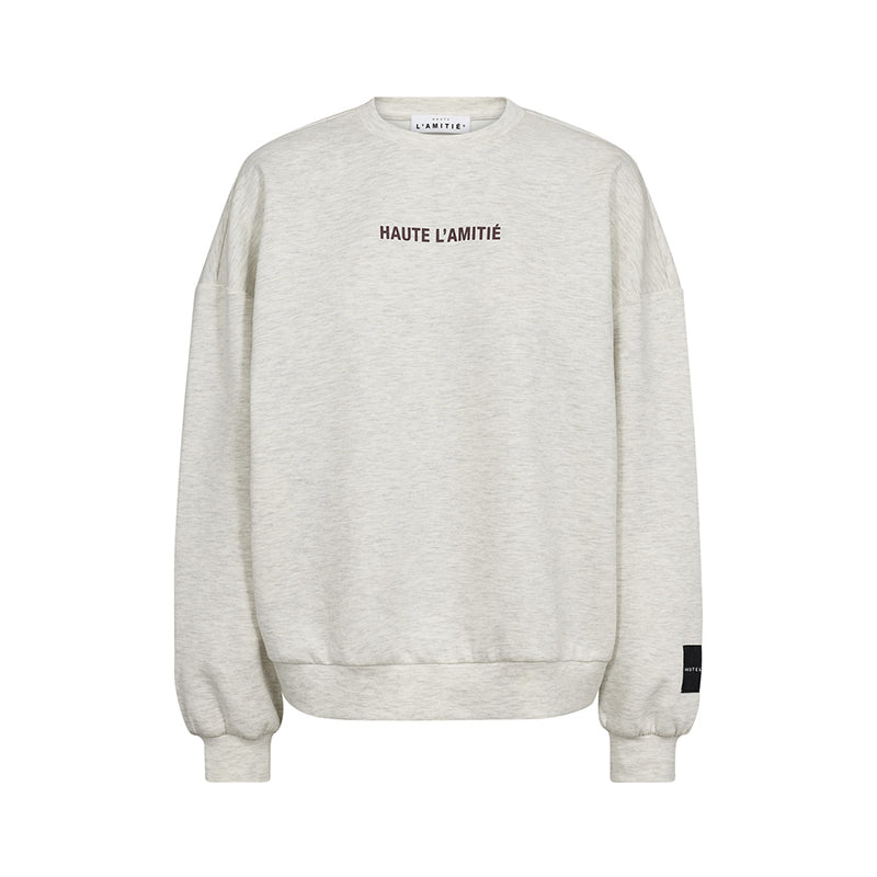 Haute L'amitie Back Print Studie Sweatshirt - Pearl Melange