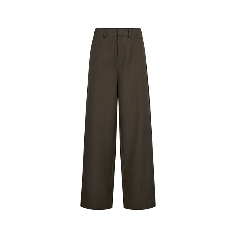 Co'couture LunaCC Wide Bukser - Dark Brown