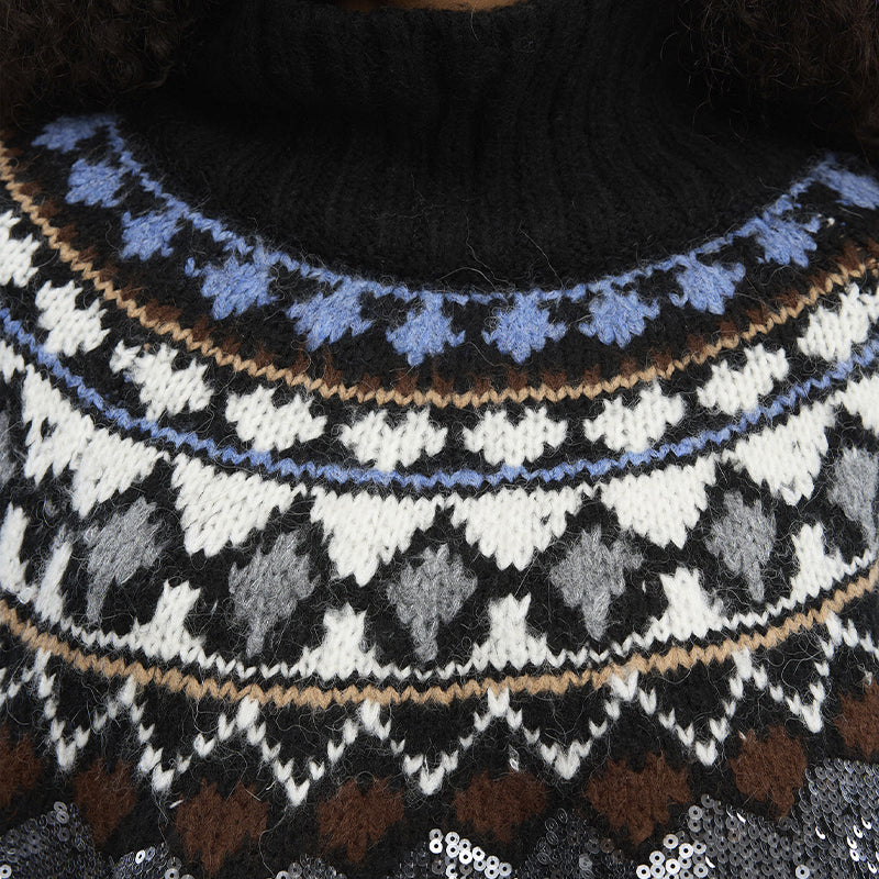 Munthe Verst Poncho - Mixblack