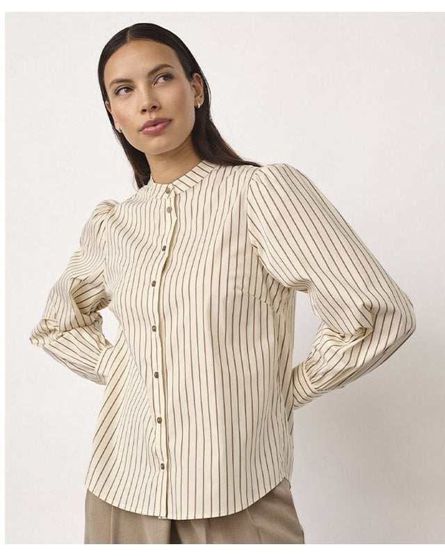 Co'couture SigridCC Stripe Skjorte - Bone