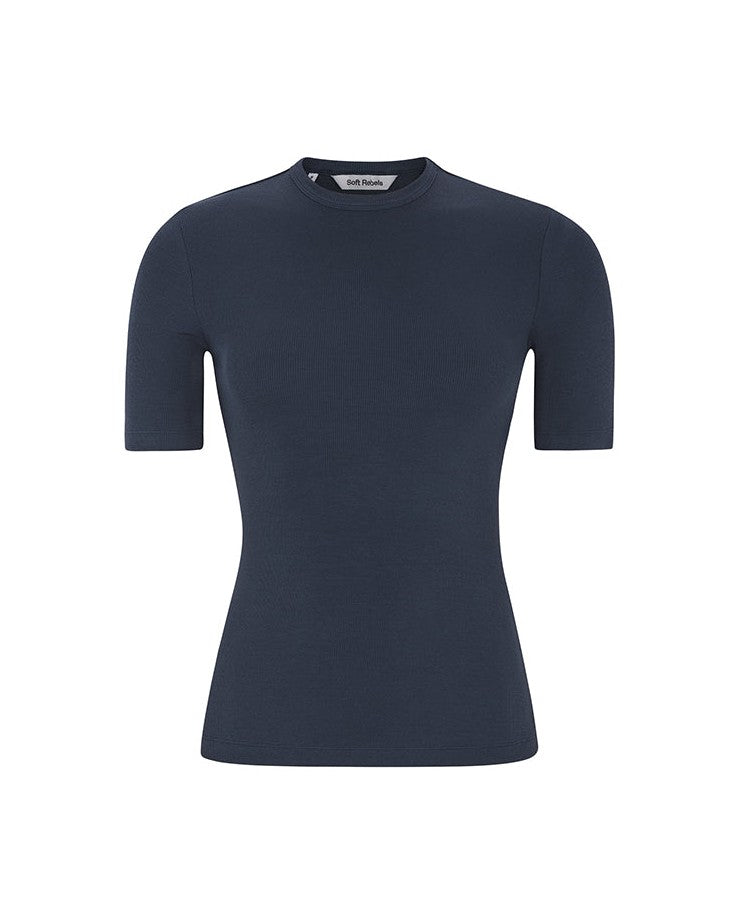 Soft Rebels SRFenja SS T-shirt - Total Eclipse