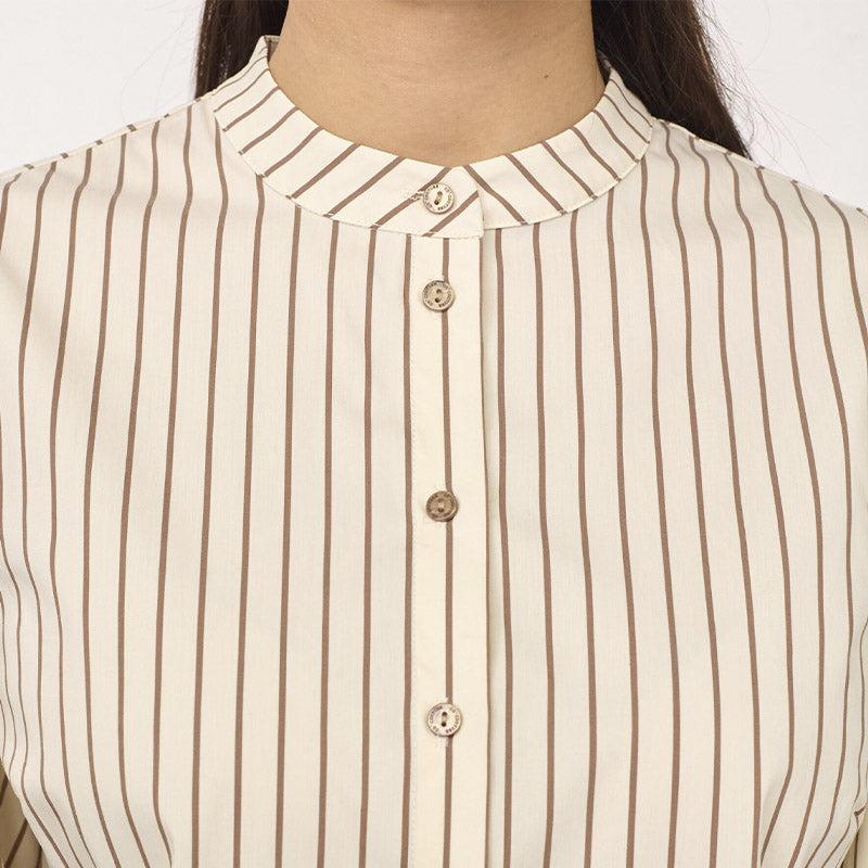 Co'couture SigridCC Stripe Skjorte - Bone