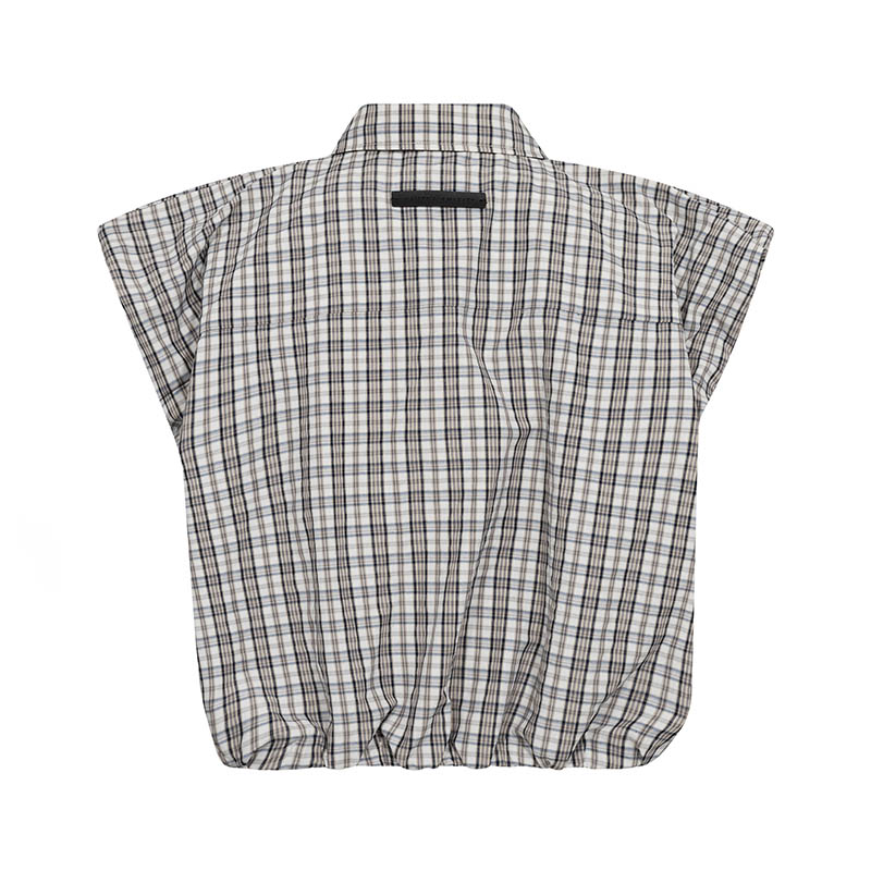 Haute L'amitie Dinnie Mini Check Skjorte - Offwhite