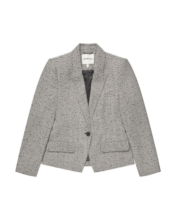 Munthe Lawo Fitted Blazer - Charcoal