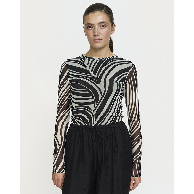 Soft Rebels SRMaryam LS - Zebra Print