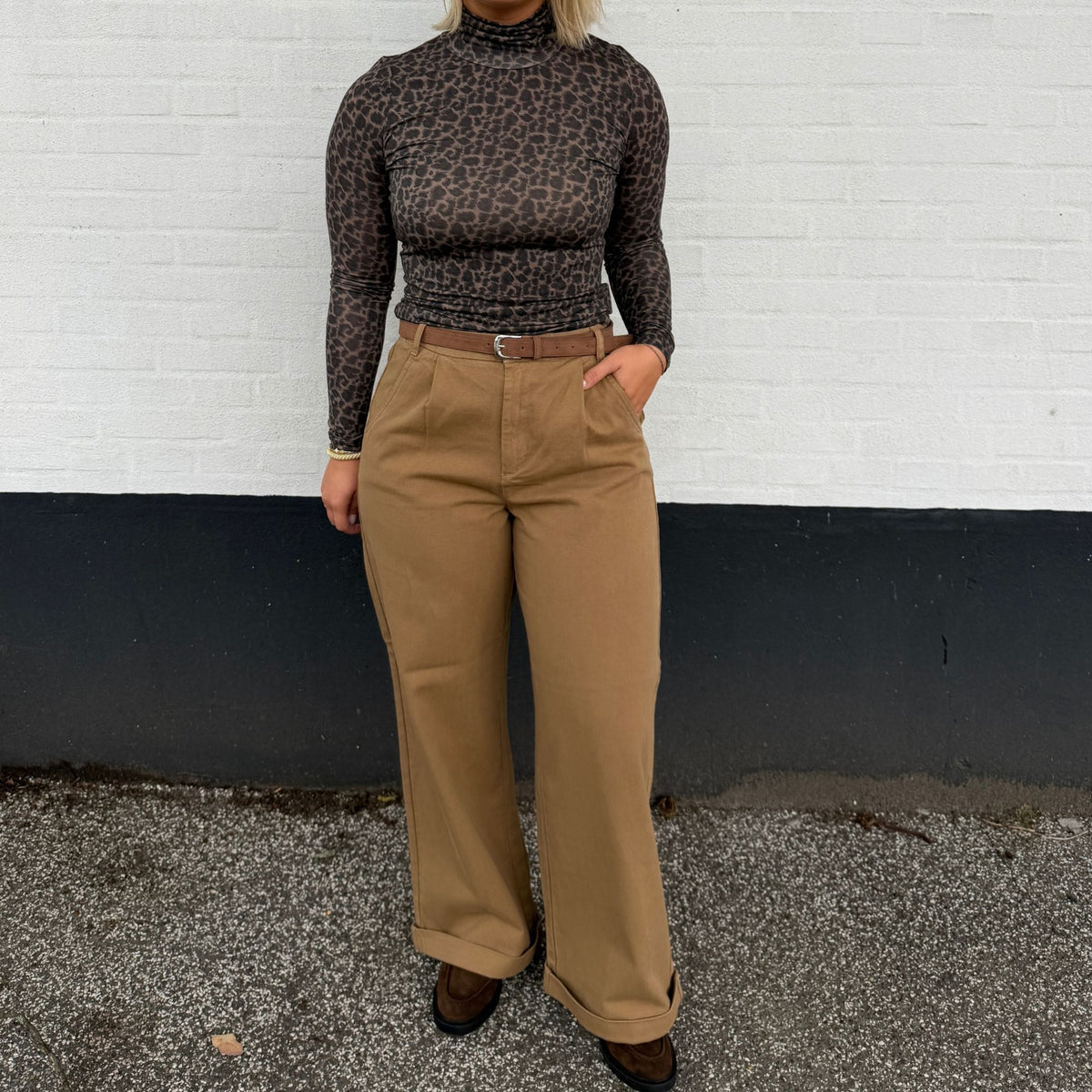 Withblack WBLSteffi Hw Wide Bukser - Dark Camel