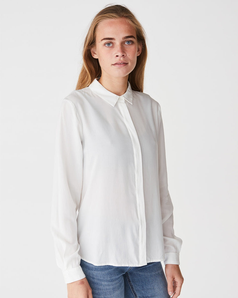 Soft Rebels SRFreedom LS Skjorte - Snow White