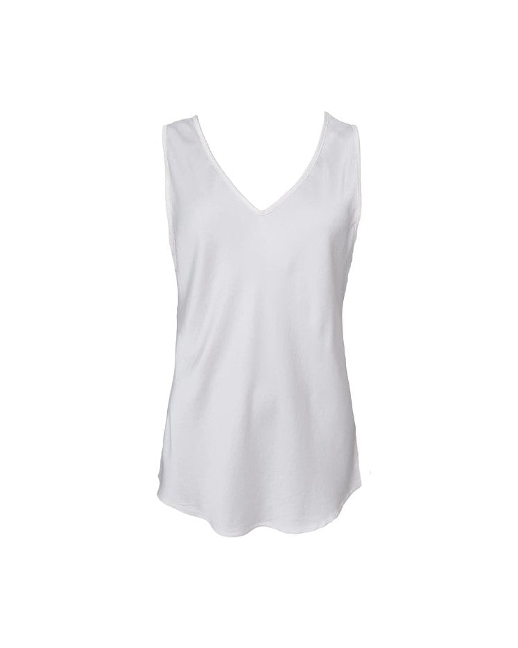 Black Colour BCMabel Double V-neck Top - Off-white