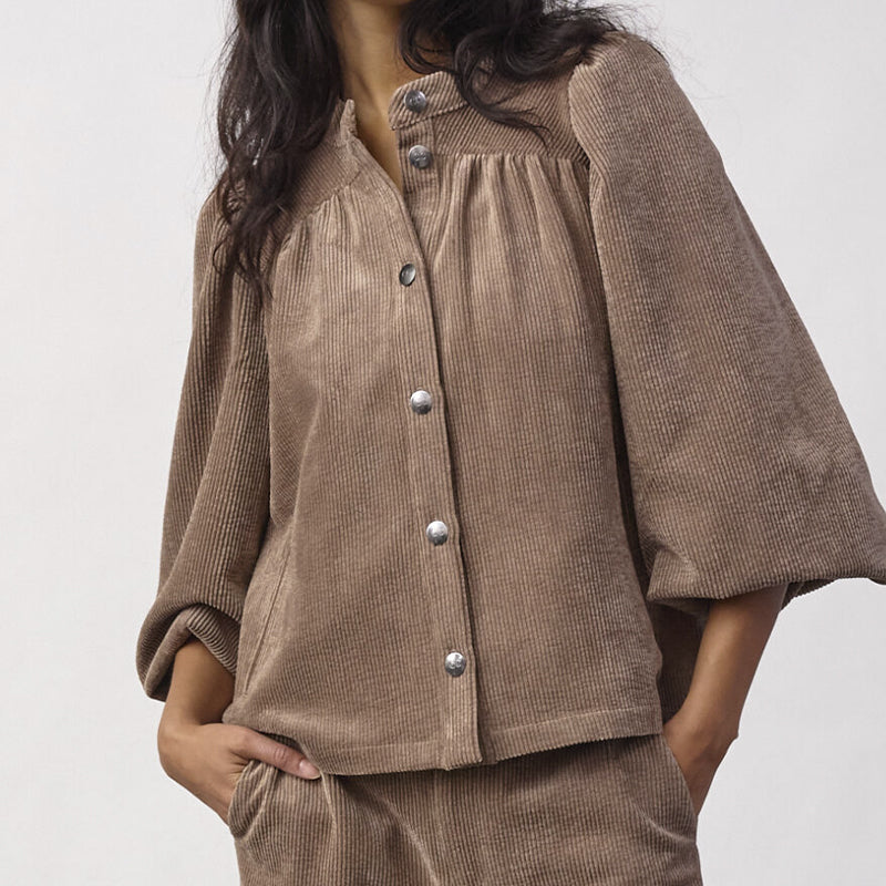 Co'couture DaisyCC Cord Skjorte - Walnut