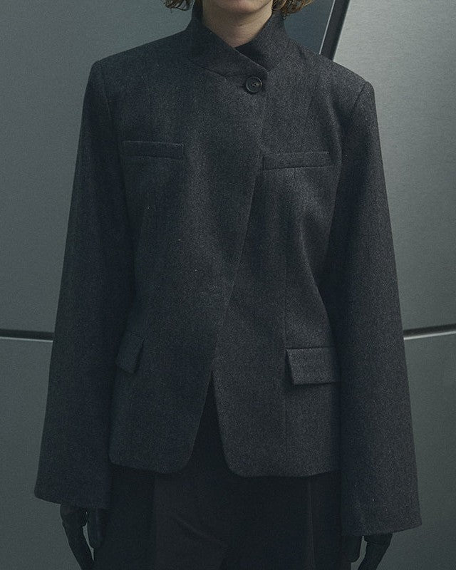 Noella N-Monique Blazer - Dark Grey Melange