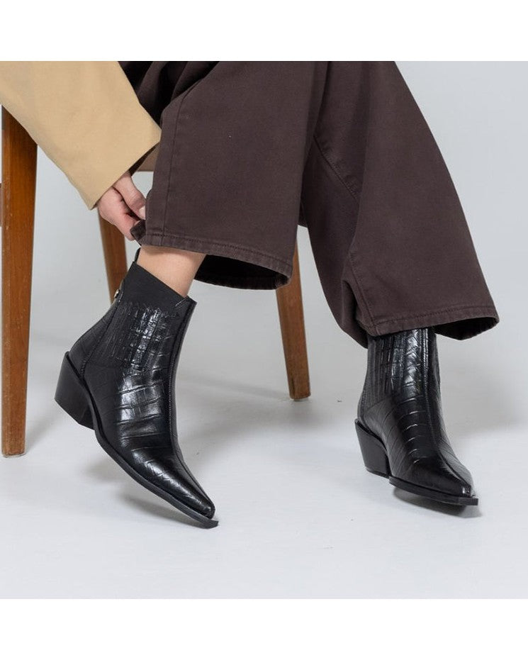 Copenhagen Shoes The Walking Boot Leather støvle - Black