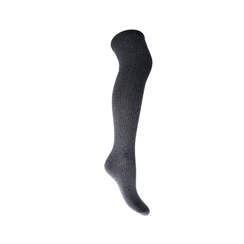 Black Colour Malika Knælange rib Strømper