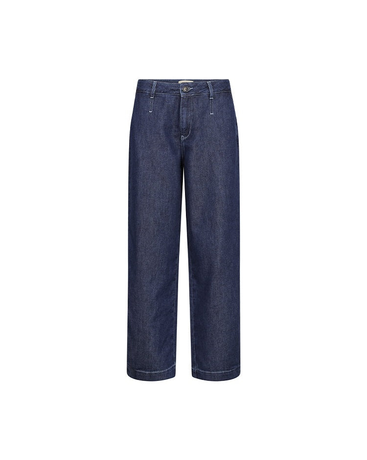 Mos Mosh MMTino Floria Barrel Jeans - Dark Blue