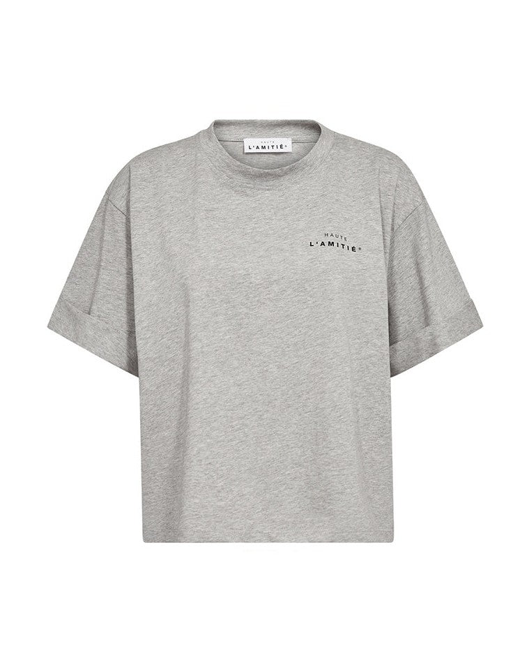 Haute L'amitie Crew Neck Crop T-shirt