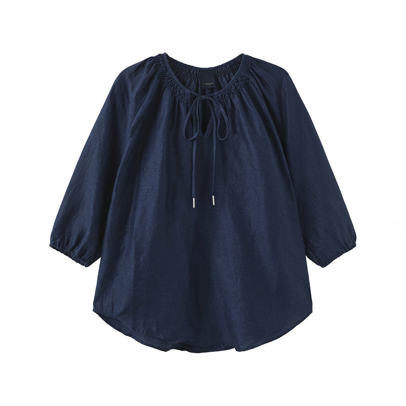 Luxzuz Cicilan Bluse - Navy Blue