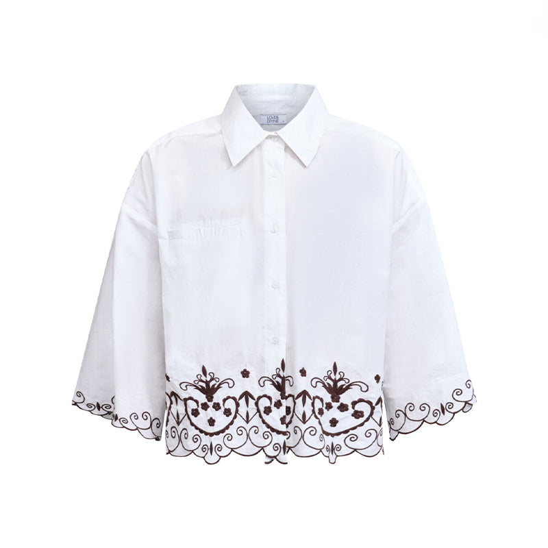 Love & Divine love1546 Skjorte - White/Brown