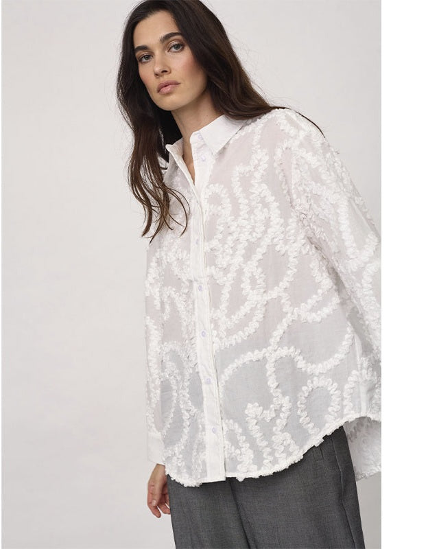 Co'couture BrynnCC Structure Skjorte - White