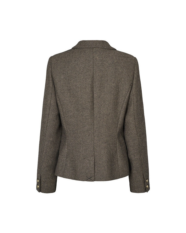PBO Crombie Blazer - Black/Beige