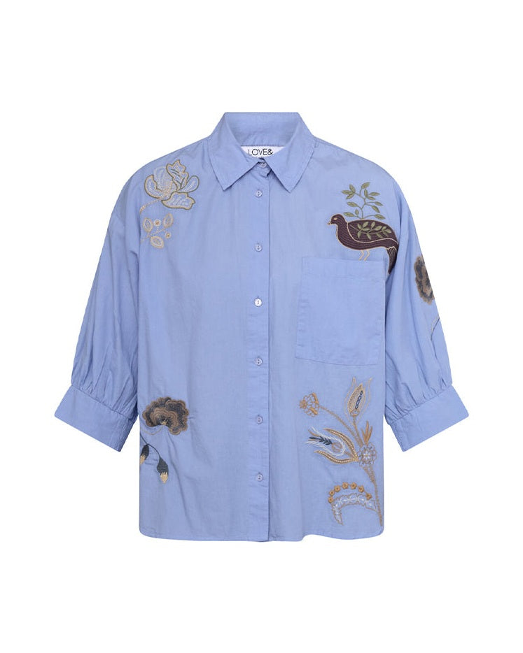 Love & Divine Love1604-4 Skjorte - Ice Blue