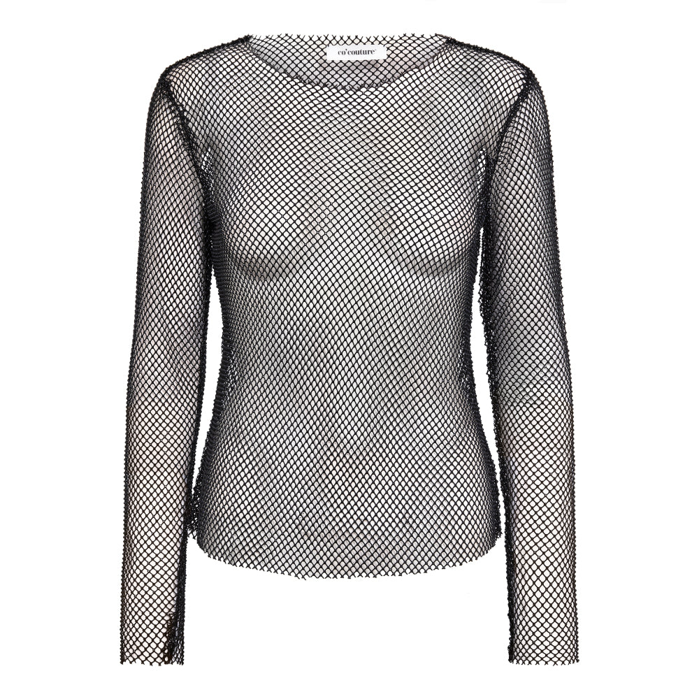Co'couture Krystal Net-bluse