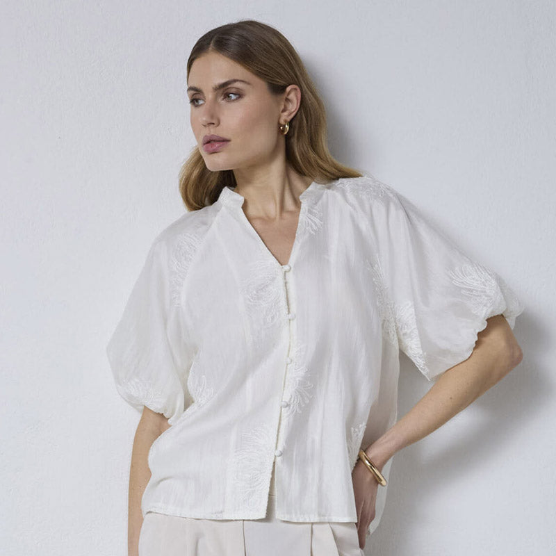 Co'couture NeaCC SS V-Skjorte