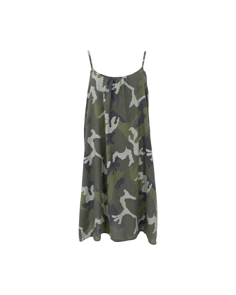 Black Colour BCMinna Stropkjole - Camuflage