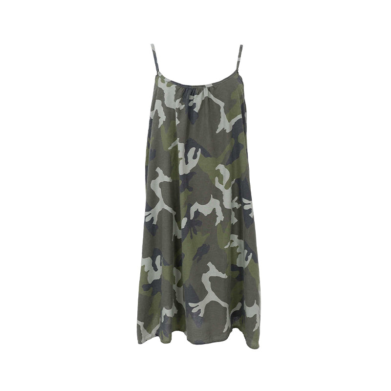 Black Colour BCMinna Stropkjole - Camuflage