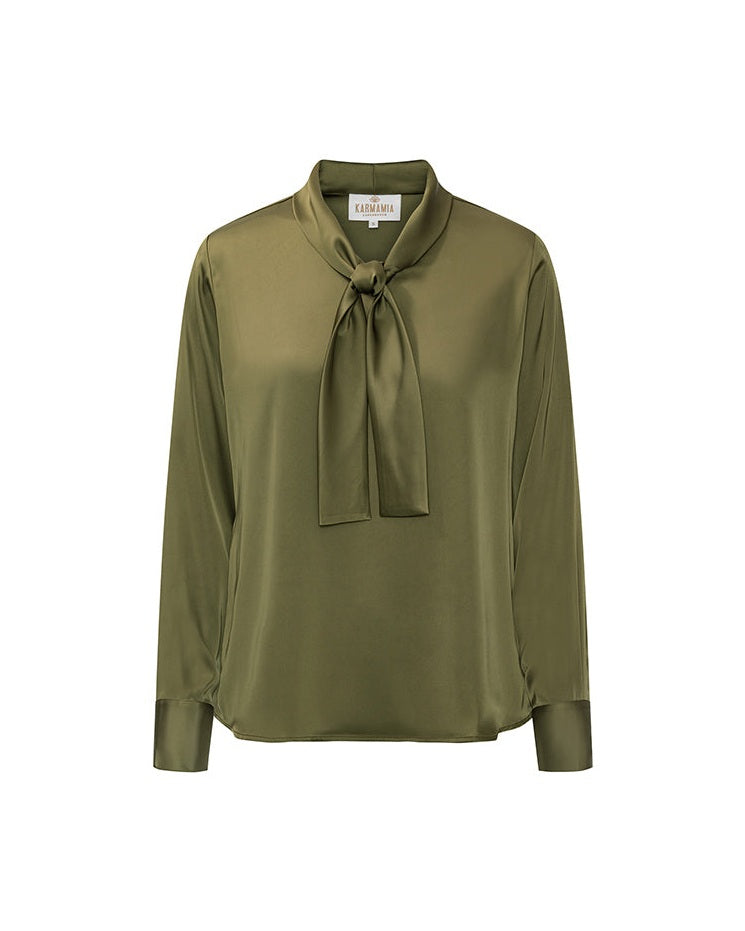 Karmamia Audrey Bluse - Semi Rich Olive