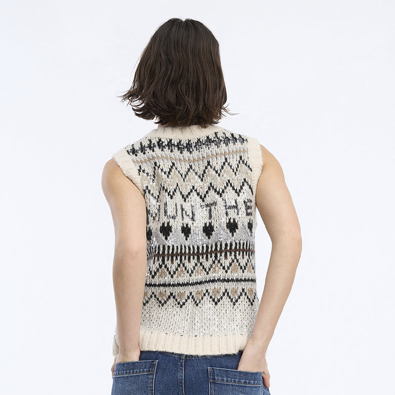 Munthe Vitaism Vest - Mixcreme